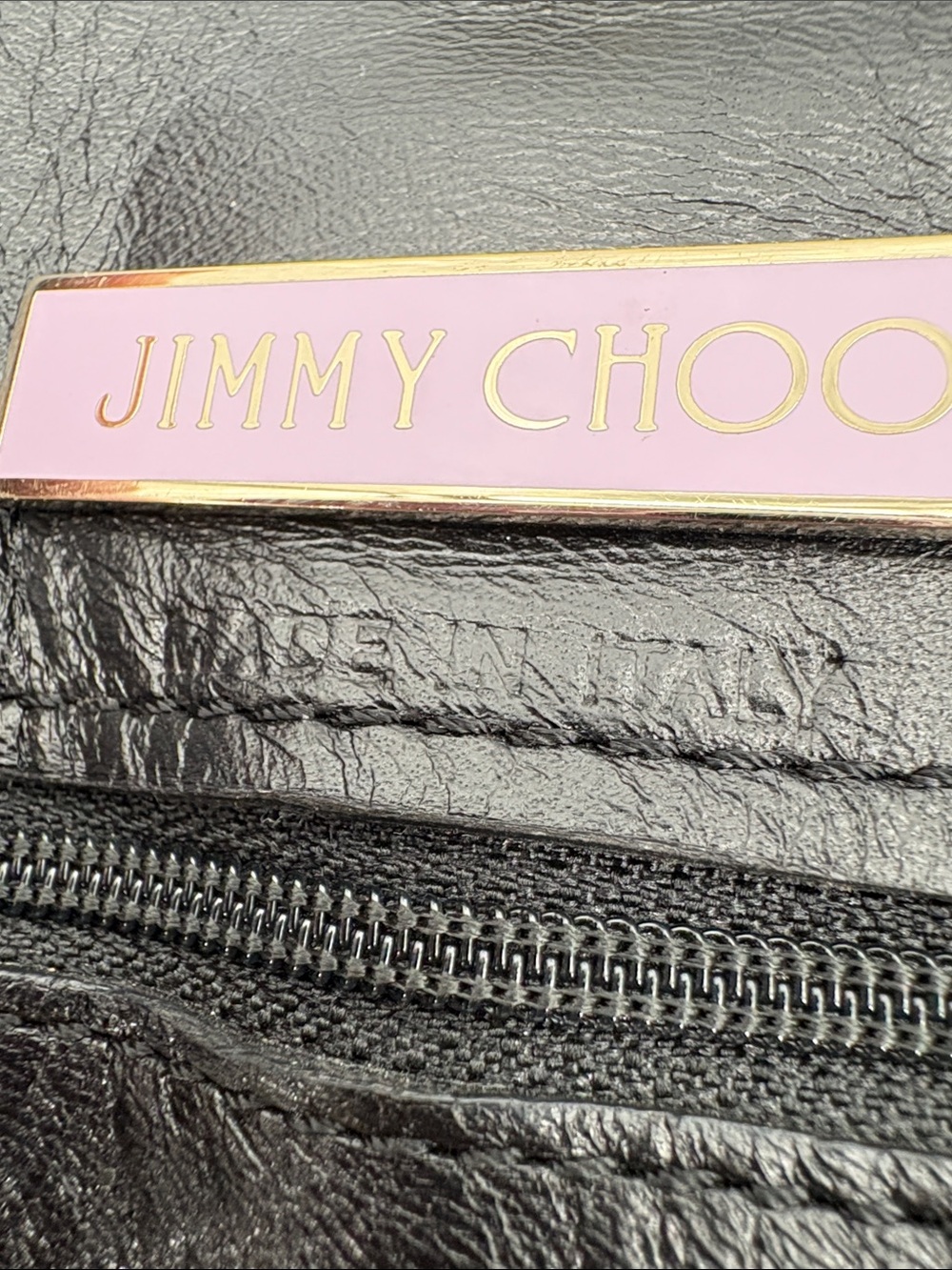 Jimmy Choo Pony Hair Fuchsia and Black Leopard-Print Tote - Picture 10 of 15